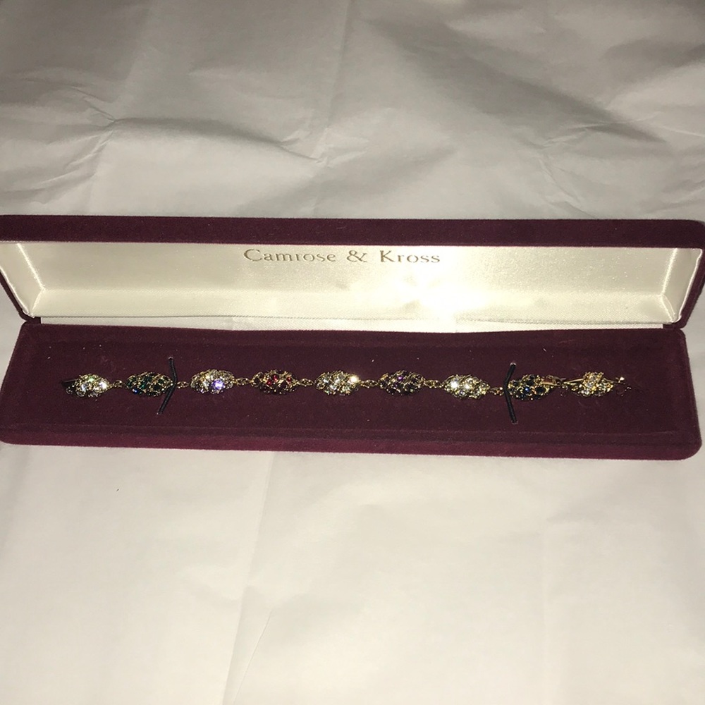 Jacqueline Kennedy crystal egg bracelet